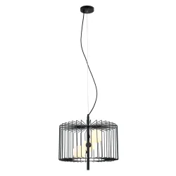 DAREN CZARNY/ BIAŁY OPRAWA WISZĄCA 3X G9/ 25W IP20 STAL/ SZKŁO