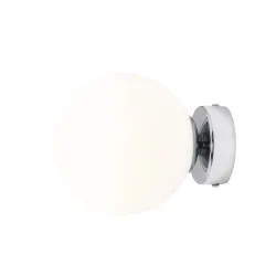 BALL CHROM S OPRAWA ŚCIENNA KINKIET NT 1X E14/ 40W IP20 METAL/ SZKŁO