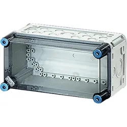 MI 0100 PUSZKA INSTALACYJNA NT 150X300X170 WLK.1 POKRYWA PRZEZROCZYSTA IP65 IK08/II SZARY