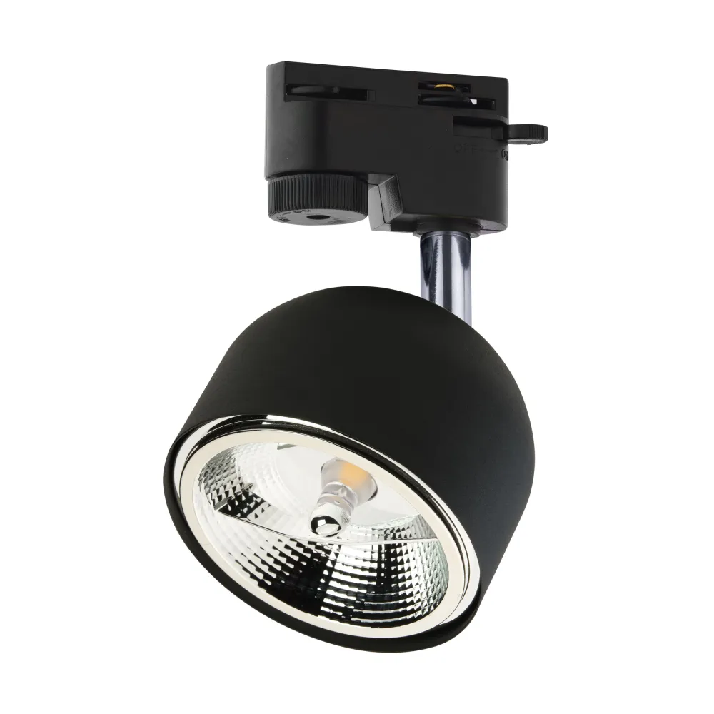 TRACER BLACK CZARNY/ CHROM OPRAWA SYSTEMOWA SPOT 1X GU10 AR111/ 12W IP20 METAL/ TWORZYWO