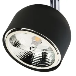 TRACER BLACK CZARNY/ CHROM OPRAWA SYSTEMOWA SPOT 1X GU10 AR111/ 12W IP20 METAL/ TWORZYWO