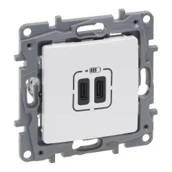 NILOE SELECTION MODUŁ PERŁA GNIAZDO ŁADOWARKA 2X USB TYP C+C 3A 5V