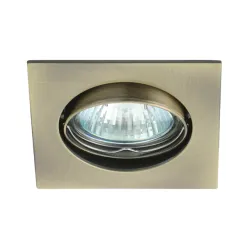 NAVI CTX-DT10 AB MOSIĄDZ PATYNOWANY OPRAWA SUFITOWA PT KWADRAT 1X GX5.3/ 10W 12V IP20 ALUMINIUM