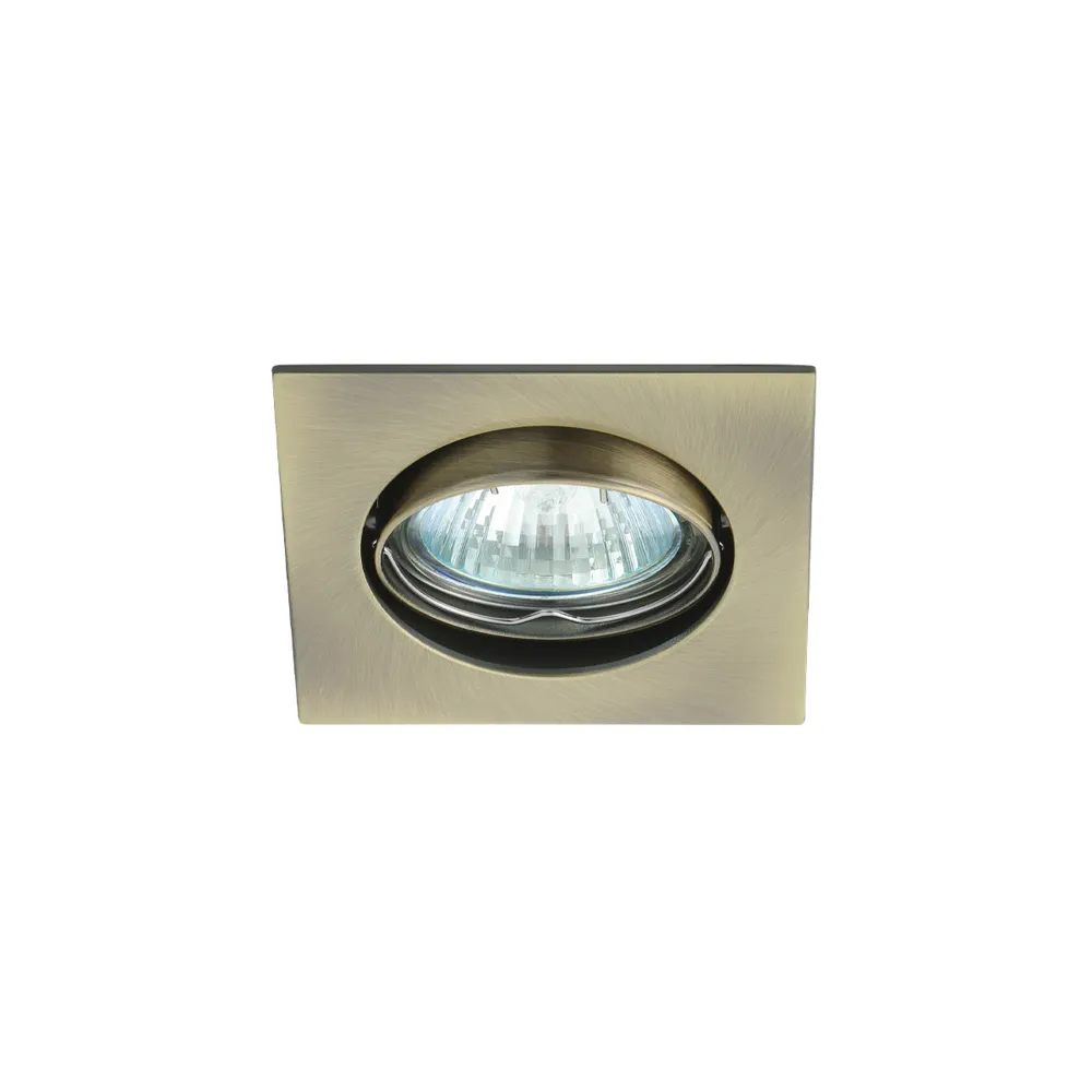 NAVI CTX-DT10 AB MOSIĄDZ PATYNOWANY OPRAWA SUFITOWA PT KWADRAT 1X GX5.3/ 10W 12V IP20 ALUMINIUM