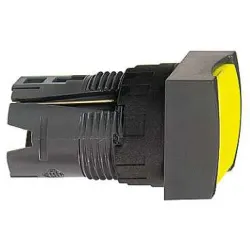 Schneider Electric Harmony XB6 Przycisk płaski żółty samopowrotny bez podświetlenia plastikowy prostokątny, ZB6DA5