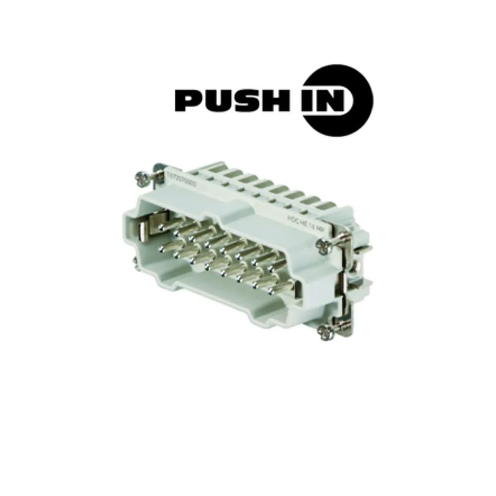 HDC HE 16 MP WTYK PRZEMYSŁOWY TYPU PUSH-IN HDC HE 16 MP