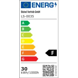LS 300 LED BIAŁY OPRAWA NAŚWIETLACZ LED 30.6W NW 4000K 2704LM IP44 IK03 + CZUJNIK RUCHU ALUMINIUM