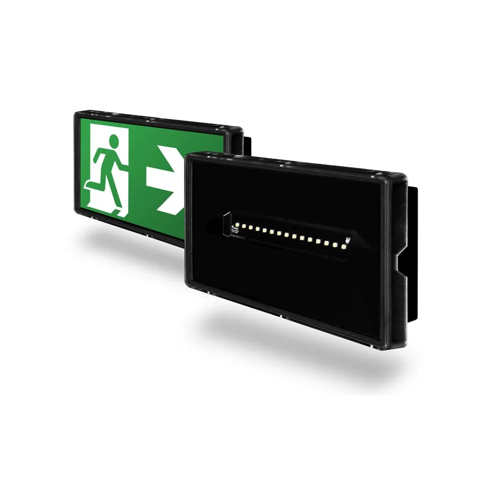 OPRAWA EWAKUACYJNA/AWARYJNA VELLA LED SO 150 SA 1H AT IP65 [BLK] + (V3, V4, V5) / 93813