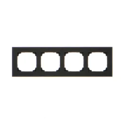 SIMON 55 NATURE INOX CZARNY RAMKA 4X METAL