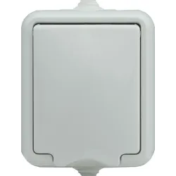HYDRO BIAŁY GNIAZDO NT 1X SCHUKO Z KLAPKĄ IP44 ZACISKI ŚRUBOWE 16A 250V
