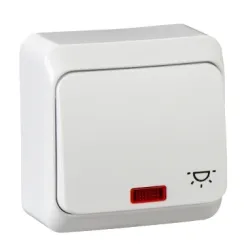 Schneider Electric Prima, przycisk "światło" z podświetleniem, biały, WDE001016