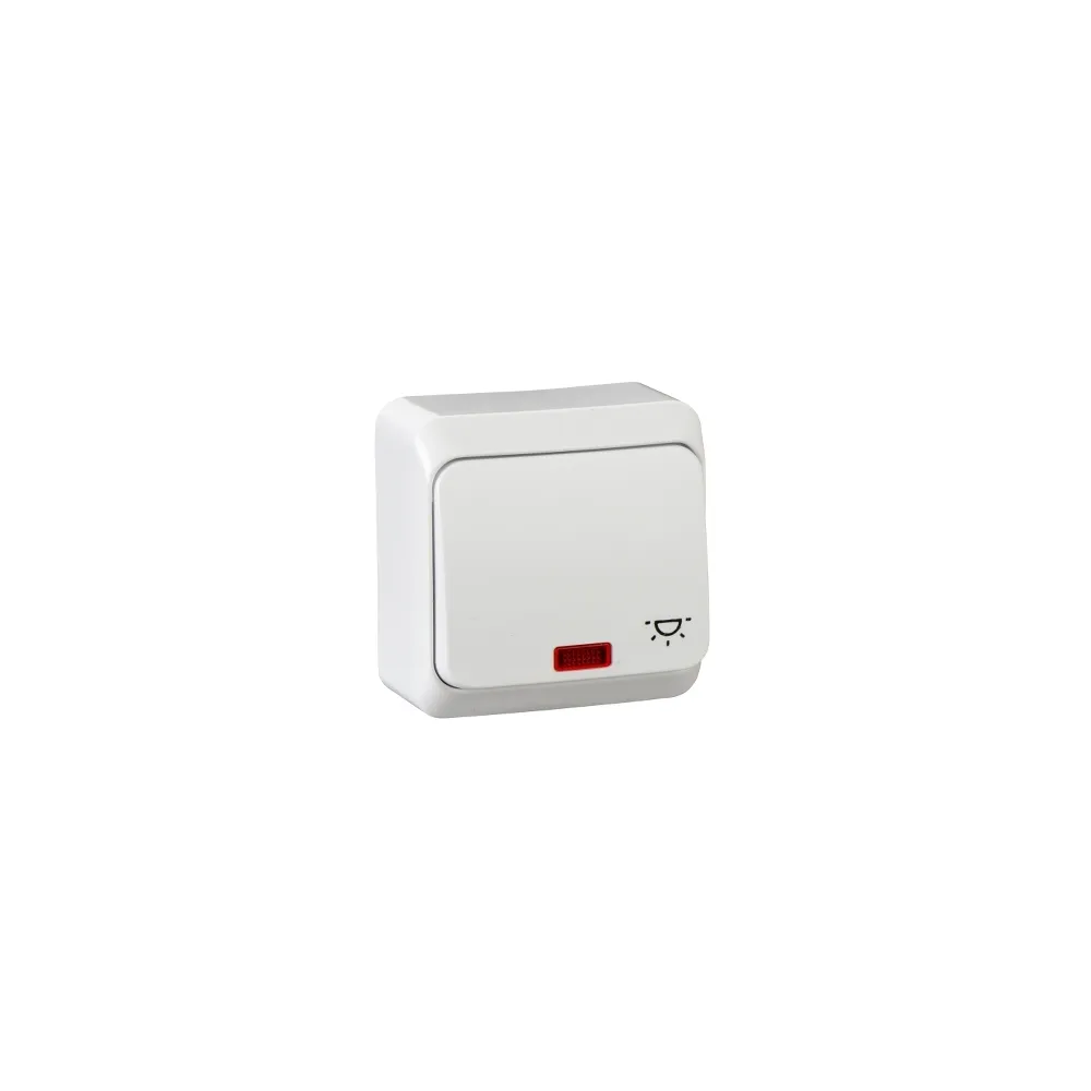 Schneider Electric Prima, przycisk "światło" z podświetleniem, biały, WDE001016