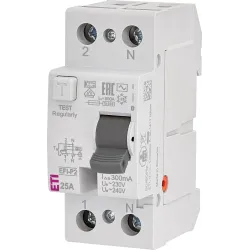 EFI-P2 25A/ 300MA/AC WYŁĄCZNIK RÓŻNICOWY 25A 2P 2M 300MA AC 10KA