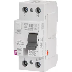 EFI-P2 25A/ 300MA/AC WYŁĄCZNIK RÓŻNICOWY 25A 2P 2M 300MA AC 10KA