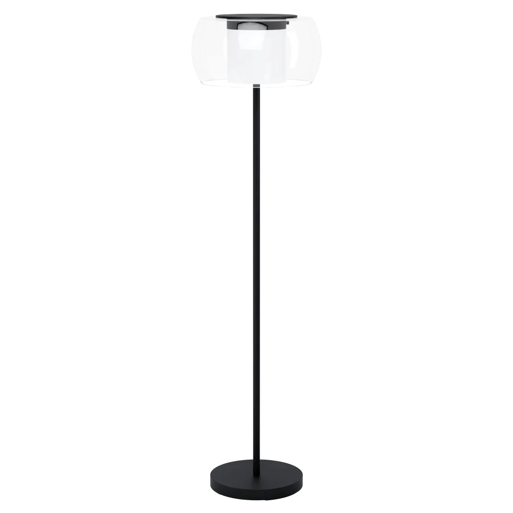 BRIAGLIA-C CZARNY/ PRZEZROCZYSTY/ BIAŁY OPRAWA PODŁOGOWA LED 24.8W 2700K-6500K 3350LM IP20 STAL SZKŁ