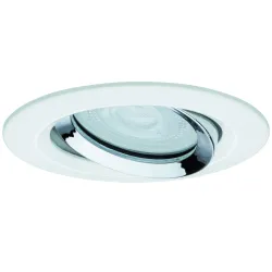 OPRAWA WBUDOWANA NOVA PLUS IP65 RUCHOMA 1X6W 230V4000K GU10 51MM BIAŁY MAT CHROM/ALUMINIUM