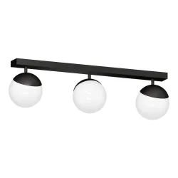 SFERA CZARNY/ BIAŁY OPRAWA SUFITOWA SPOT 3X E14/ 40W IP20 METAL/ SZKŁO