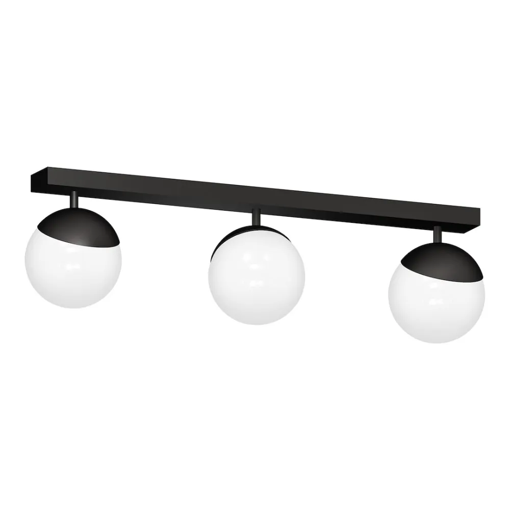SFERA CZARNY/ BIAŁY OPRAWA SUFITOWA SPOT 3X E14/ 40W IP20 METAL/ SZKŁO