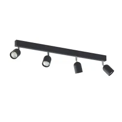 TOP BLACK CZARNY OPRAWA SUFITOWA SPOT NT 4X GU10/ 10W IP20 METAL/ TWORZYWO