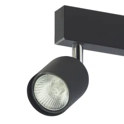 TOP BLACK CZARNY OPRAWA SUFITOWA SPOT NT 4X GU10/ 10W IP20 METAL/ TWORZYWO