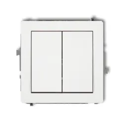 DECO MODUŁ BIAŁY ŁĄCZNIK SERYJNY 2X ZACISKI ŚRUBOWE 10AX 250V