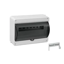 S-12 ROZDZIELNIA PLASTIKOWA NT 12M 1X 12M N+PE IP40 140X240X96 DRZWI DYMNE BIAŁY