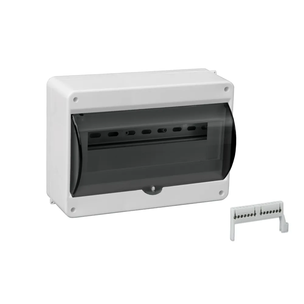 S-12 ROZDZIELNIA PLASTIKOWA NT 12M 1X 12M N+PE IP40 140X240X96 DRZWI DYMNE BIAŁY
