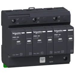 Schneider Electric Ogranicznik przepięć Acti9 PRD125r-T12-3 3-biegunowy Typ1+Typ2 25 kA ze stykiem, 16331