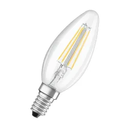 BASE ŻARÓWKA LED ŚWIECZKA 4W E14 PRZEZROCZYSTA 827 WW 2700K CL B40 230V FIL FS3 OSRAM 3SZT