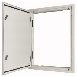 BPM-U-3S-1200/12 DRZWI PEŁNE METALOWE Z RAMĄ 1260X1200 IP54 2X ZAMKI PIÓRKOWE SZARY