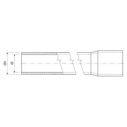 RL20-2 JASNOSZARY RURA INSTALACYJNA KIELICHOWANA 2M FI20/17.4 320N/5CM