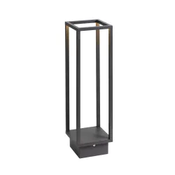 QUADRULO ANTRACYT OPRAWA OGRODOWA SŁUPEK LED 7W WW 3000K 340LM IP55 ALUMINIUM/ AKRYL