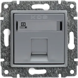 VENA MODUŁ ALUMINIUM GNIAZDO KOMPUTEROWE 1X UAE 8 CAT.5E UTP MOLEX PŁASKIE