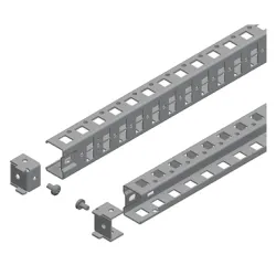 Schneider Electric Spacial Wsporniki pionowe perforowane do SF, SM 1 rząd 400mm, NSYSUCR4040