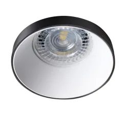 SIMEN DSO B/W CZARNY/ BIAŁY OPRAWA SUFITOWA PT OKRĄGŁA 1X GX5.3/ GU10/ 35W IP20 ALUMINIUM