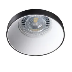 SIMEN DSO B/W CZARNY/ BIAŁY OPRAWA SUFITOWA PT OKRĄGŁA 1X GX5.3/ GU10/ 35W IP20 ALUMINIUM