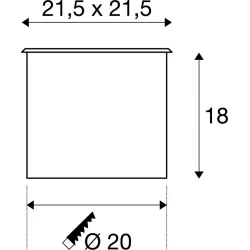 DASAR STAL NIERDZEWNA OPRAWA NAJAZDOWA 1X GU10/ 75W IP67 STAL NIERDZEWNA 316/ SZKŁO