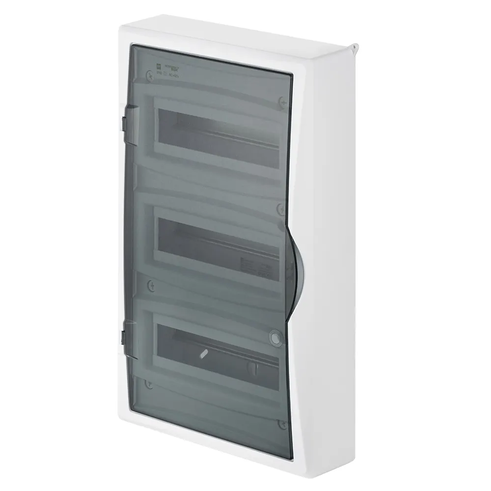 ECONOMIC-BOX ROZDZIELNIA PLASTIKOWA NT 36M 3X 12M N+PE IP40 IK05 560X354X107 DRZWI DYMNE BIAŁY