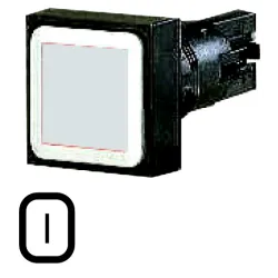 Q18DR-WS RMQ16 NAPĘD PRZYCISKU BEZ SAMOPOWROTU KWADRAT KRYTY CZARNY/ BIAŁY IP65