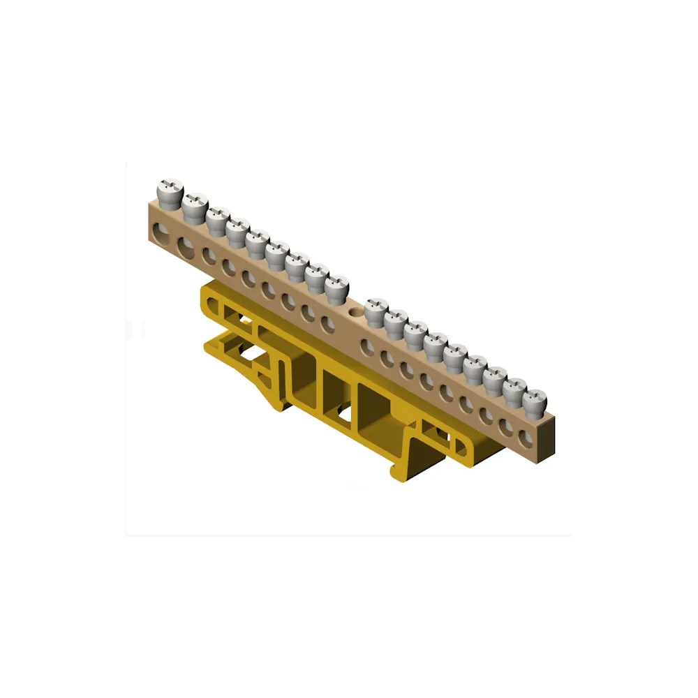 LZ-18/N LISTWA ZACISKOWA 18-TOROWA ZIELONA NA TH35