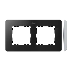 Ramka 2- krotna aluminium grafit 8200620-238