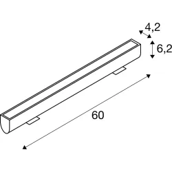 GALEN ANTRACYT OPRAWA SUFITOWA NT LED 18W 3000K/ 4000K 1570LM/ 1570LM IP65 ALUMINIUM/ SZKŁO