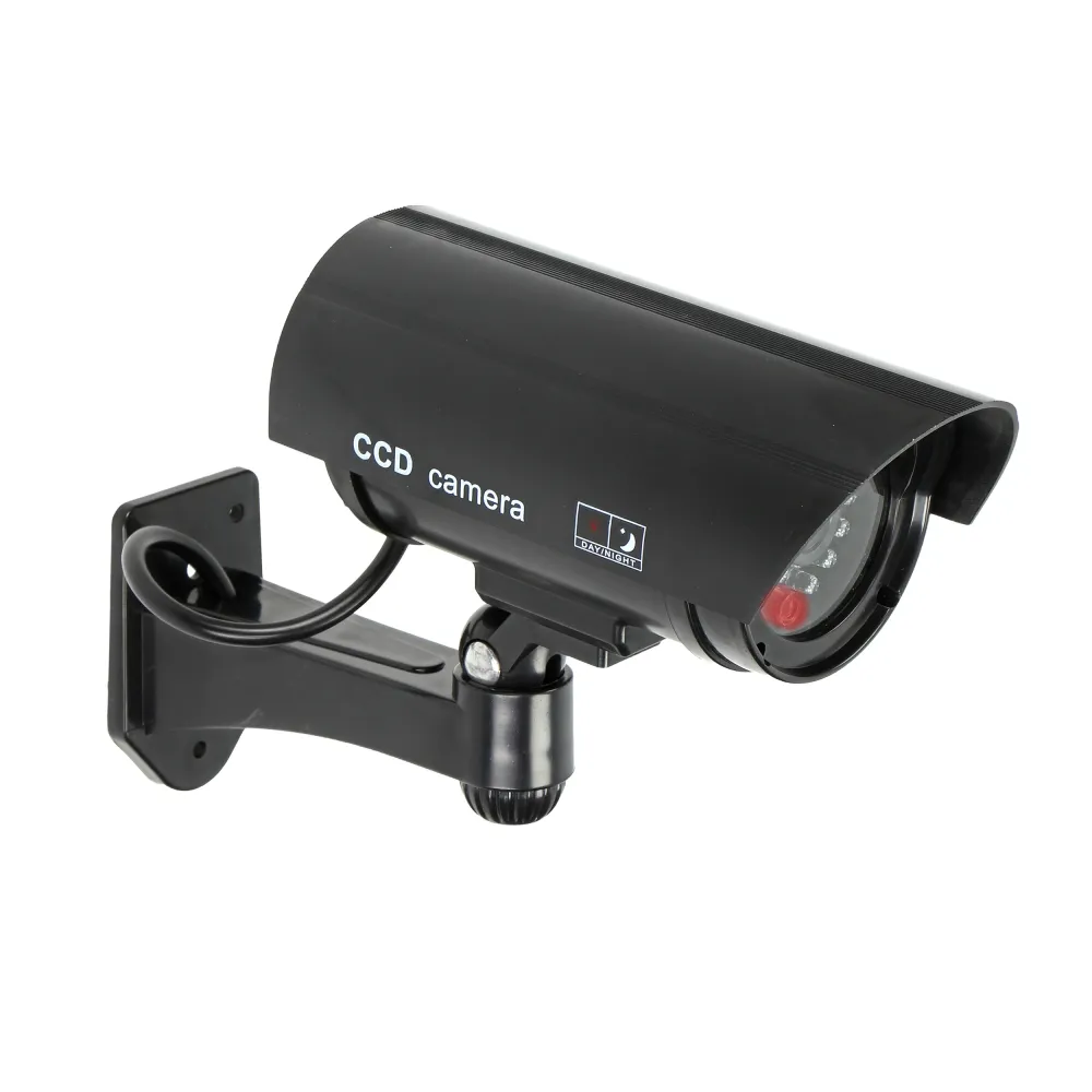 ATRAPA KAMERY MONITORUJĄCEJ CCTV, BATERYJNA, CZARNA