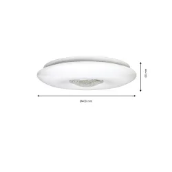 VELA BIAŁY OPRAWA SUFITOWA PLAFON LED 24W 3000K - 6000K 1820LM IP20 METAL/ TWORZYWO