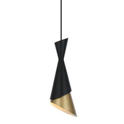 MALIA CZARNY/ ZŁOTY OPRAWA WISZĄCA 1X E27/ 40W IP20 STAL