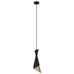 MALIA CZARNY/ ZŁOTY OPRAWA WISZĄCA 1X E27/ 40W IP20 STAL
