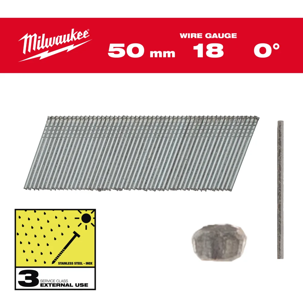 SZTYFTY INOX 18G/50MM- 5 TYS. SZT. - M18FN18GS