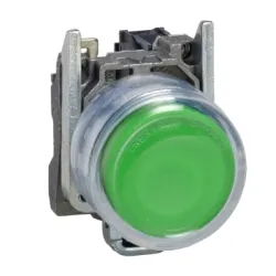 Schneider Electric Harmony XB4 Przycisk okapturzony z silikonową osłoną, Zielony, Wystający, 1 NO, Metalowy, XB4BP31EX