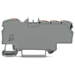 ZŁĄCZKA ROZGAŁĘŹNA Z PRZYCISKIEM 1 X 6 MM2 / 6 X 1,5 MM2, SZARA