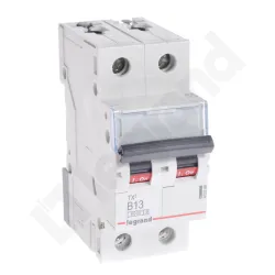 S302 TX3 WYŁĄCZNIK NADPRĄDOWY B 13A 2P 2M 6KA